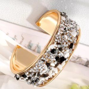 Stunning cuff beaded bracelet